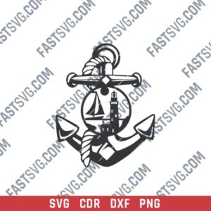 Panel Anchor DXF File for CNC Machines