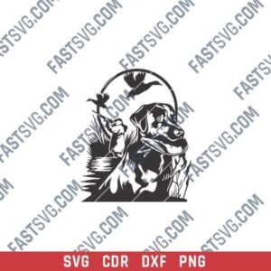 Wild Duck Hunting DXF File for CNC